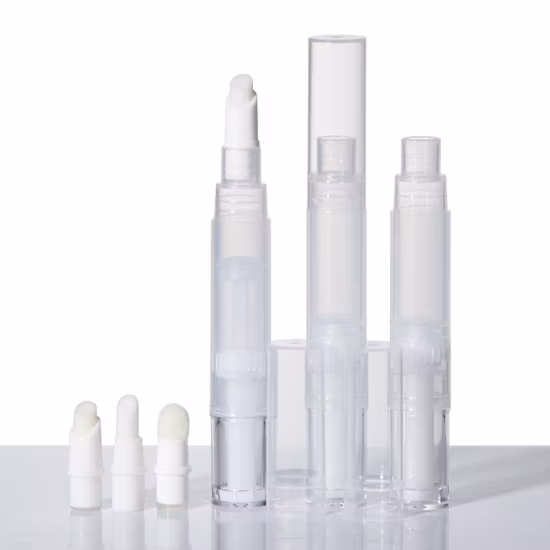 4 мл Пустой прозрачный пластиковый пустой консилер Поворотная ручка Поворотная косметическая ручка Поворотная ручка-кисть